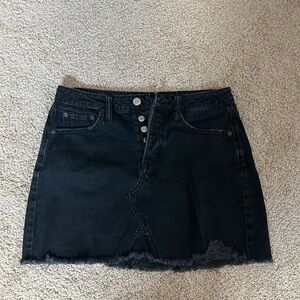 Black Denim American Eagle Mini Skirt